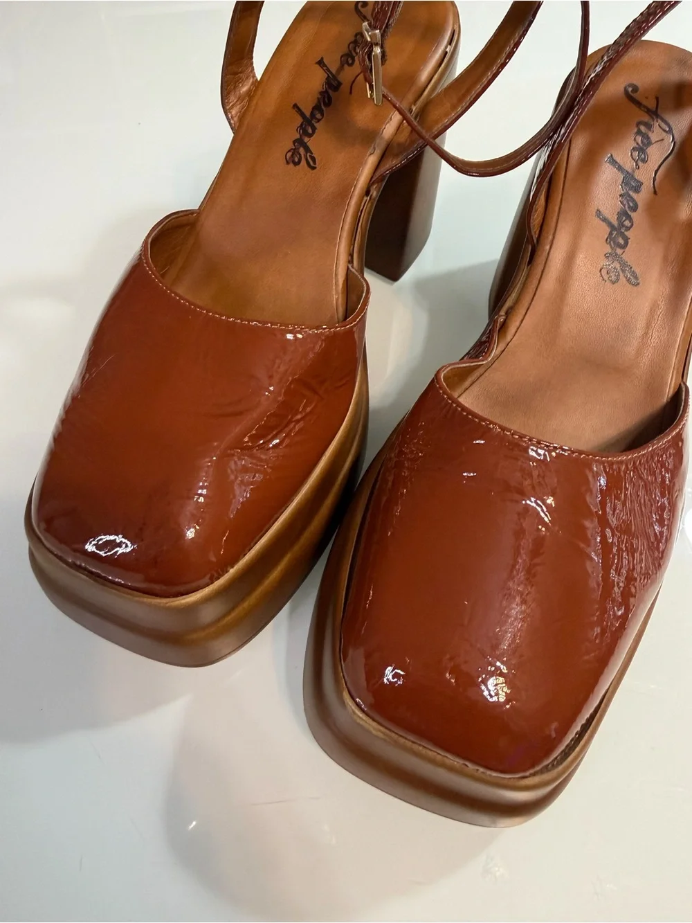 Free People Double Stack Platform Pumps Women’s EU 36: US 5.5 – US 6